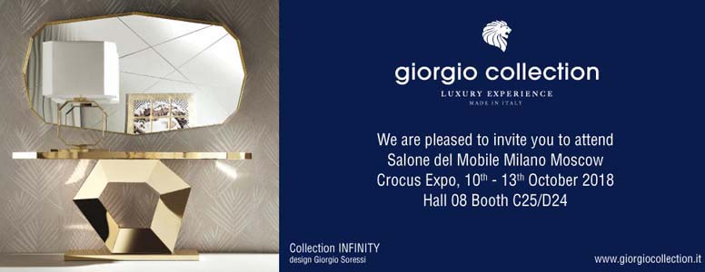 New 2018 Infinity collection to conquer Russia at Salone del Mobile. Milano Moscow