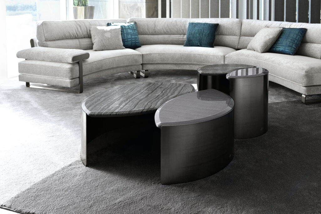 Mirage round cocktail table - giorgio collection