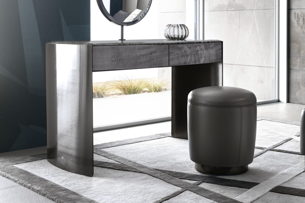Mirage ottoman vanity desk collection