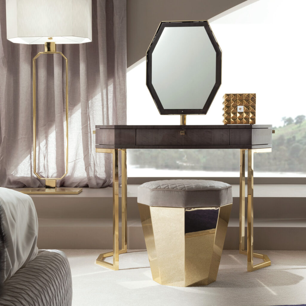 Infinity metal ottoman - giorgio collection - Minimalist Dining Metal Storage Ottoman Frame
