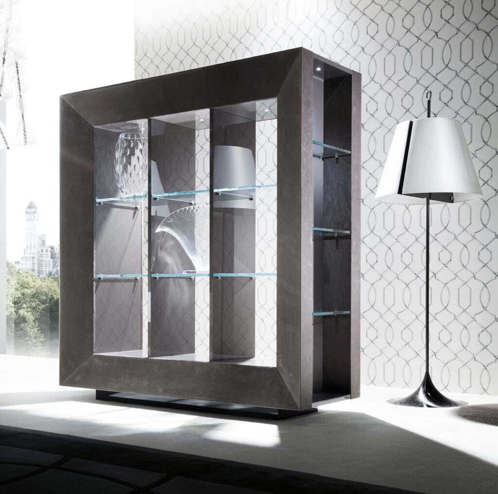 Vision bifacial display cabinet - giorgio collection