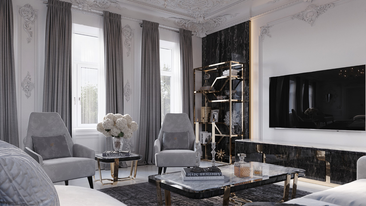 необарокко стиль в интерьере