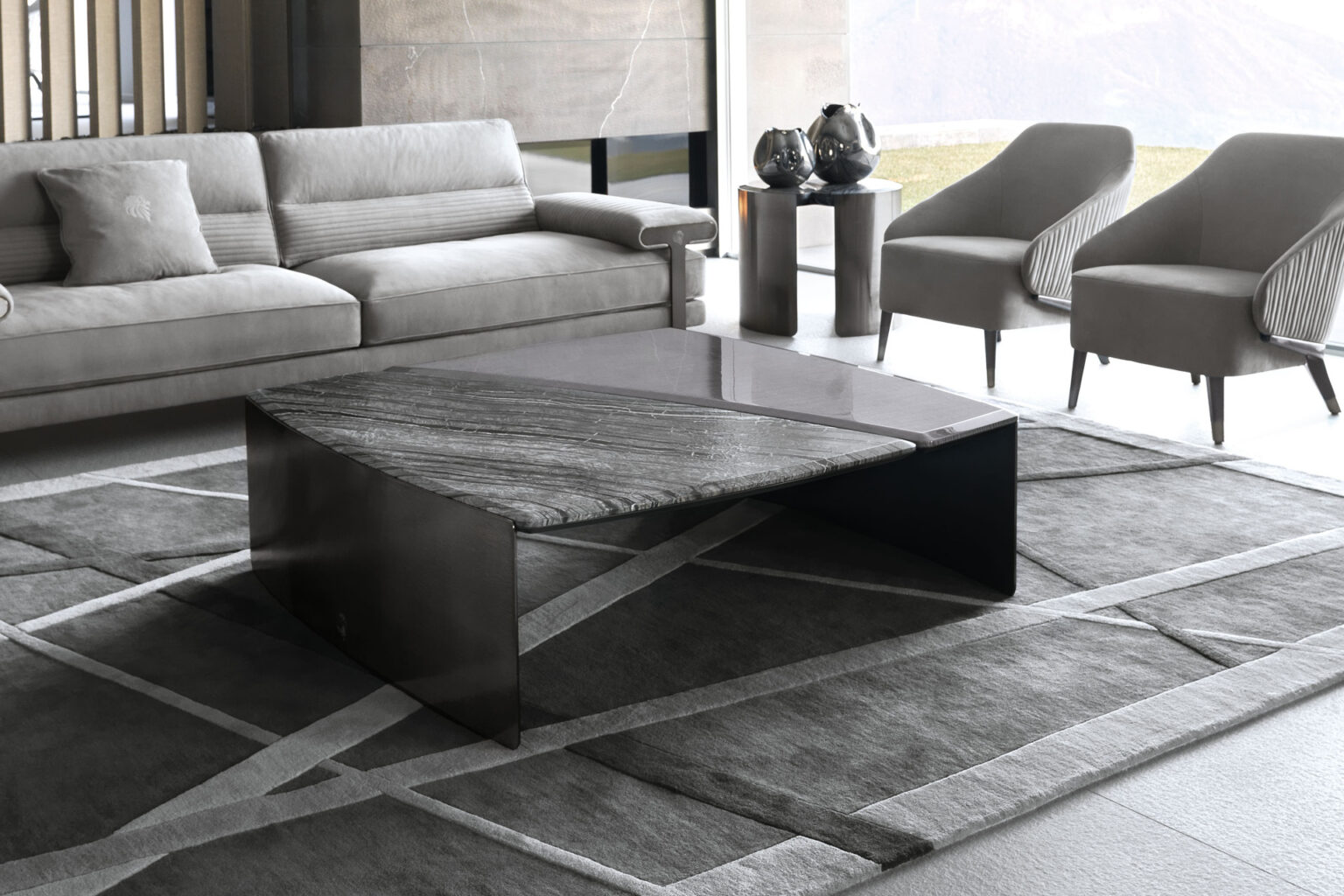 Mirage square cocktail table - giorgio collection