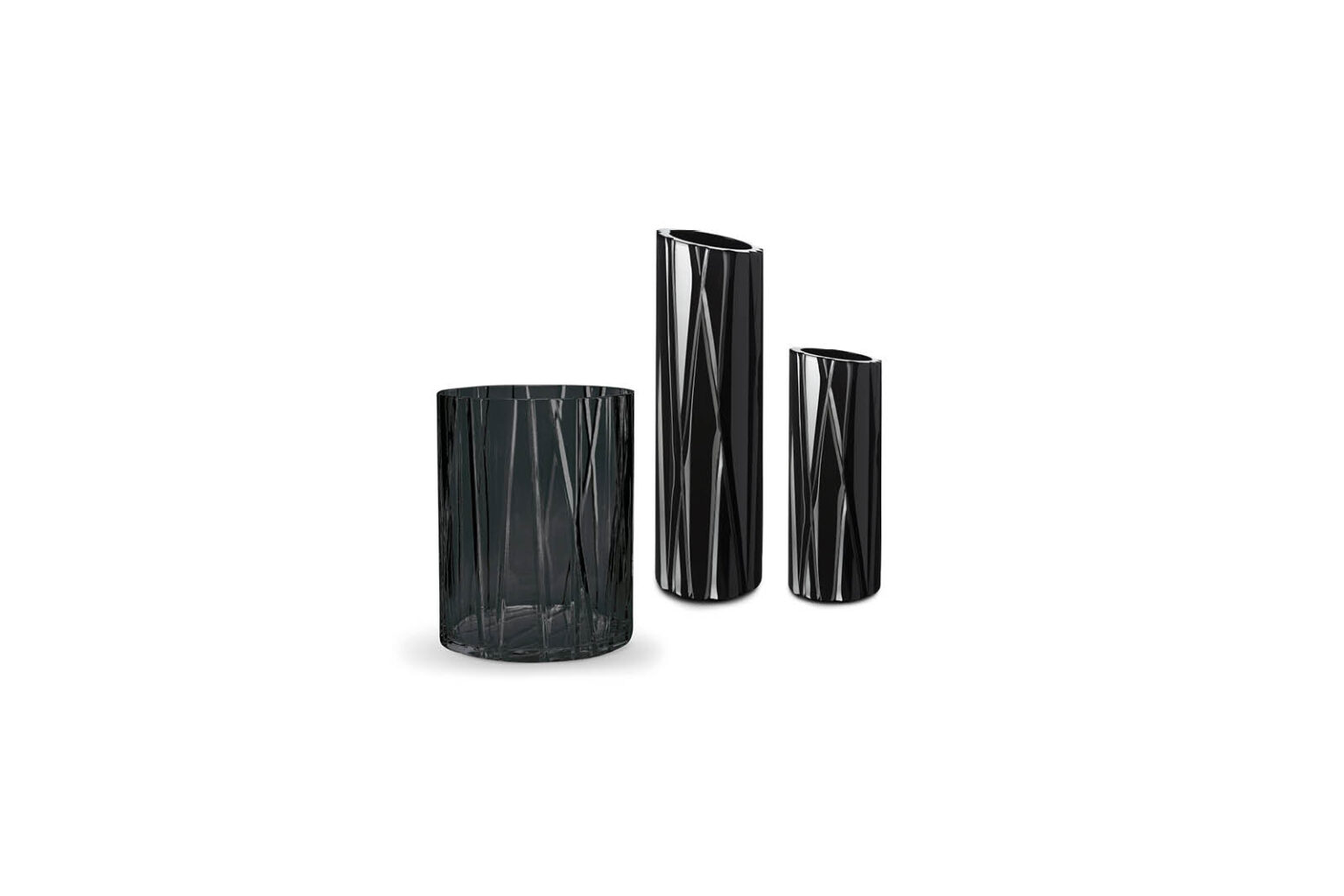 Moonlight Manhattan black vases collection
