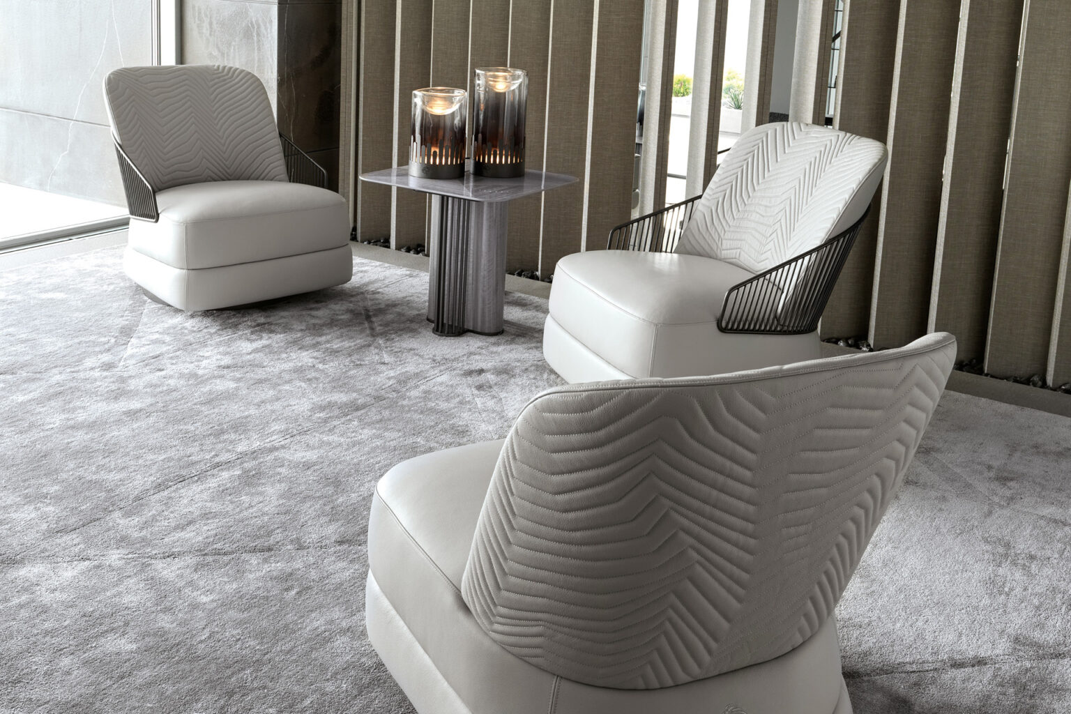 Moonlight occasional swivel armchair collection