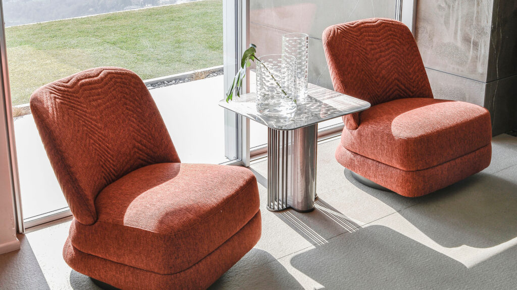 Moonlight occasional swivel chair collection